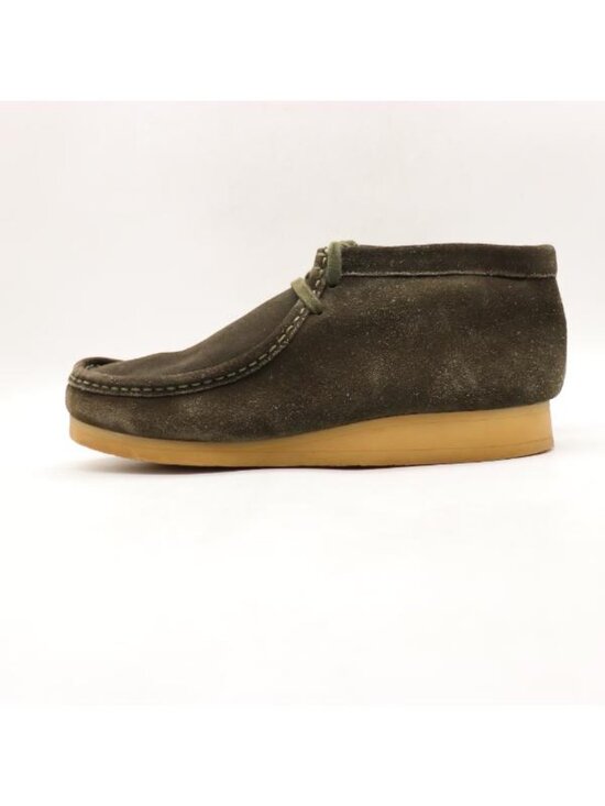 Clarks Wallabees Men\'s Size 11.5 Olive Green Suede Chukka Ankle Boots 15522 main image 5